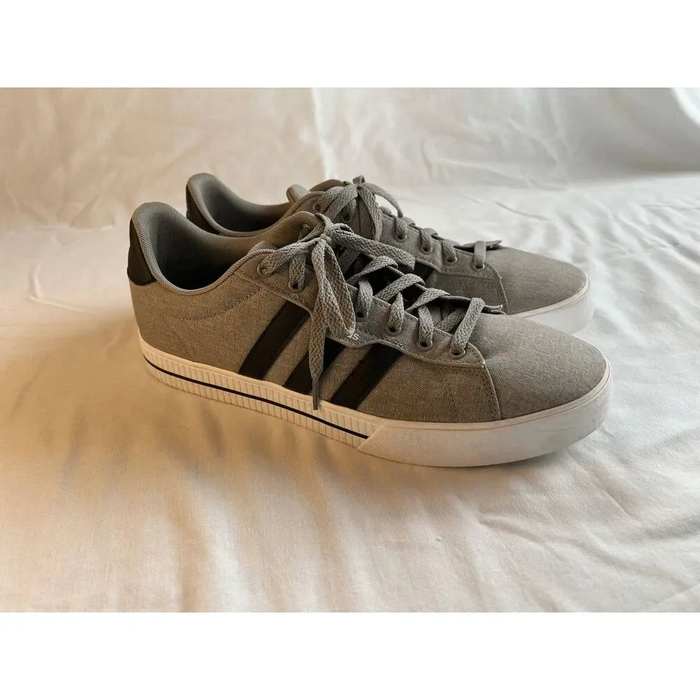 Men's Adidas Ortholite Sneaker/Street Shoe, Size 11.5 Gray/Black, Chunky, Preppy
